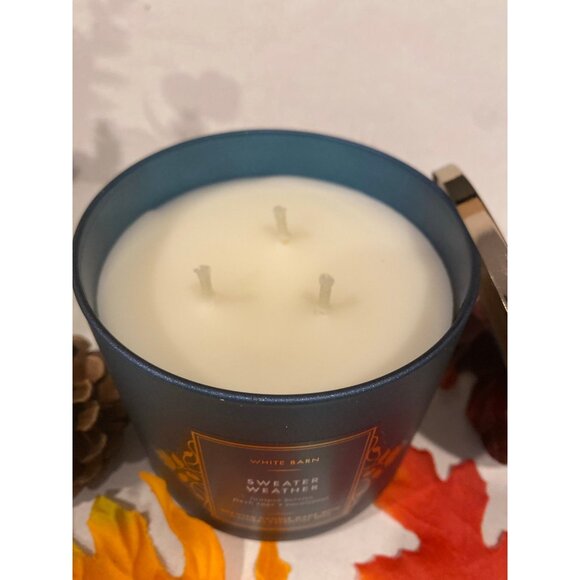 Bath & Body Works “Sweater Weather” New 3 Wick Candle - Picture 2 of 5